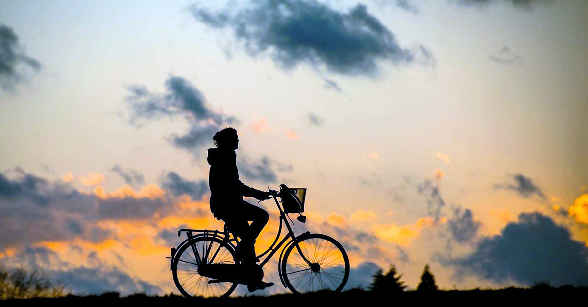 silhouette cykling